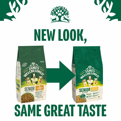 James Wellbeloved Senior Dry Dog Food - Turkey & Rice