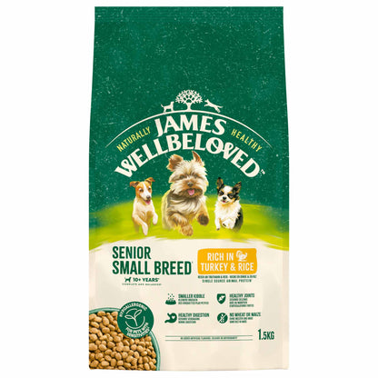 James Wellbeloved Small Breed Senior Dry Dog Food - Turkey & Rice