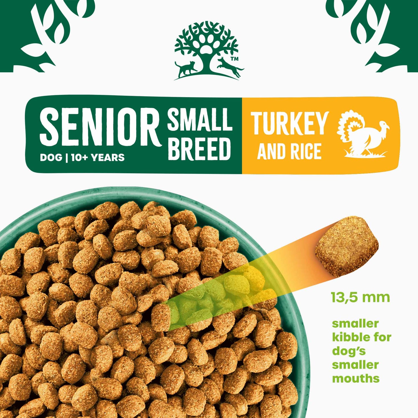James Wellbeloved Small Breed Senior Dry Dog Food - Turkey & Rice
