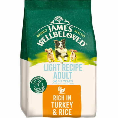 James Wellbeloved Light Adult Dry Dog Food - Turkey & Rice