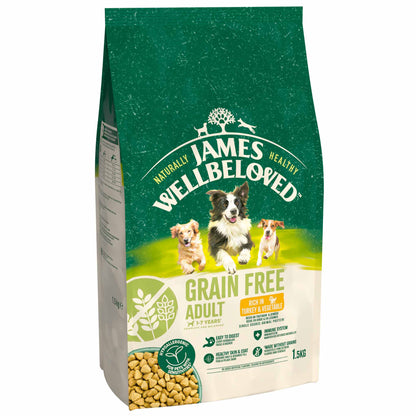 James Wellbeloved Grain Free Adult Dry Dog Food - Turkey & Veg