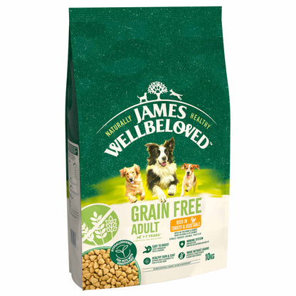 James Wellbeloved Grain Free Adult Dry Dog Food - Turkey & Veg