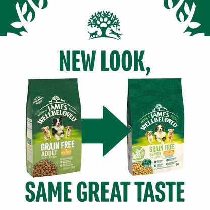 James Wellbeloved Grain Free Senior Dry Dog Food - Turkey & Veg