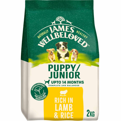 James Wellbeloved Puppy Dry Dog Food - Lamb & Rice