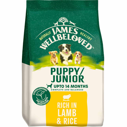 James Wellbeloved Puppy Dry Dog Food - Lamb & Rice