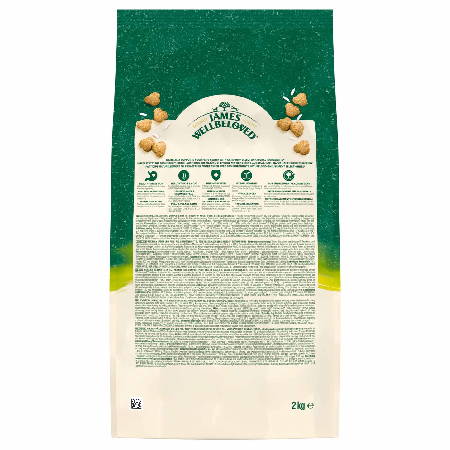 James Wellbeloved Adult Dry Dog Food - Lamb & Rice