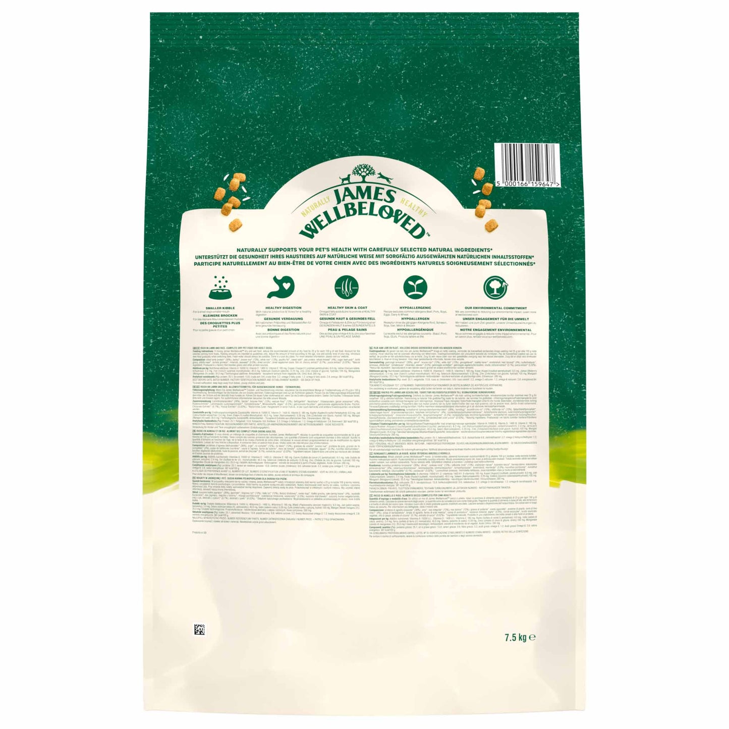 James Wellbeloved Small Breed Adult Dry Dog Food - Lamb & Rice