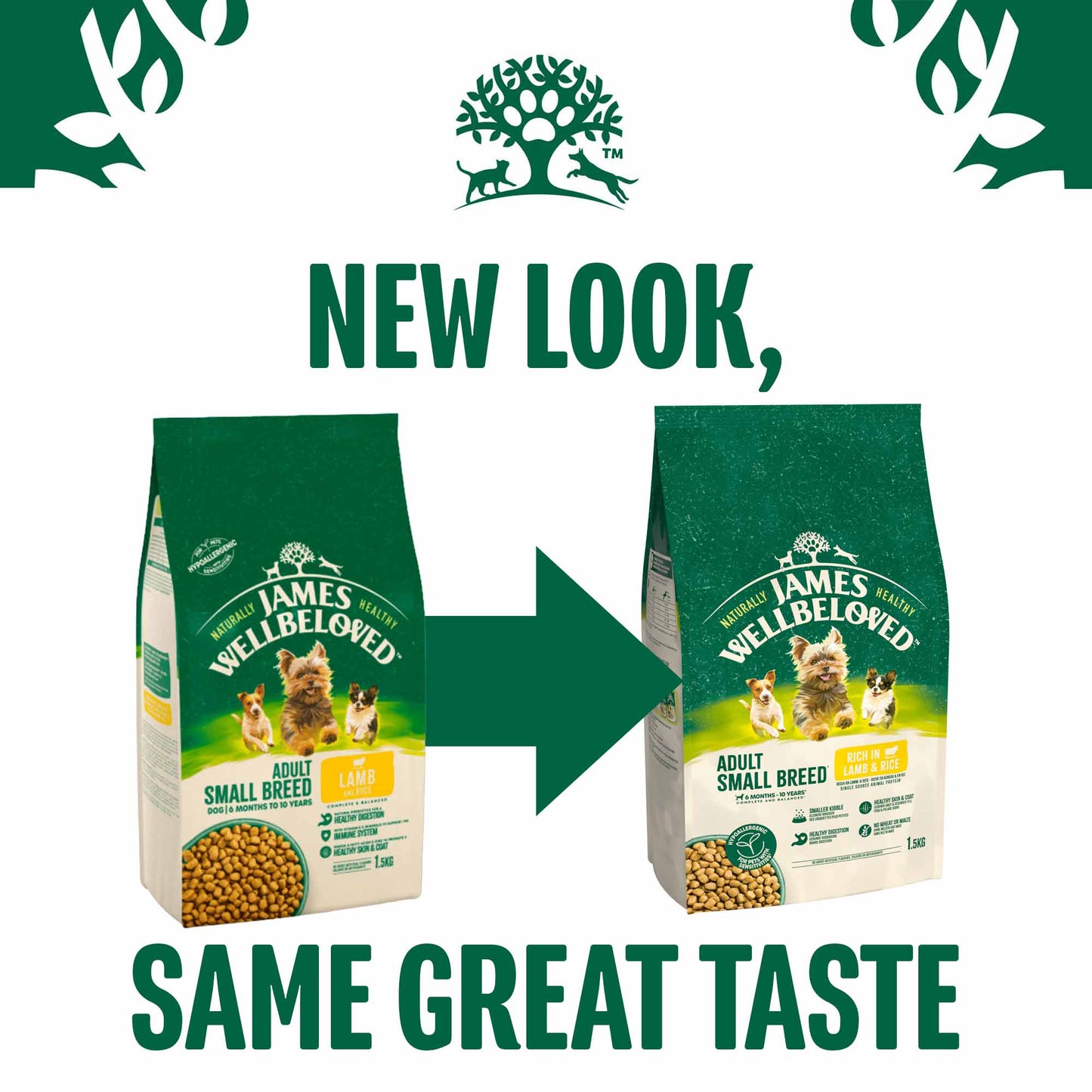 James Wellbeloved Small Breed Adult Dry Dog Food - Lamb & Rice