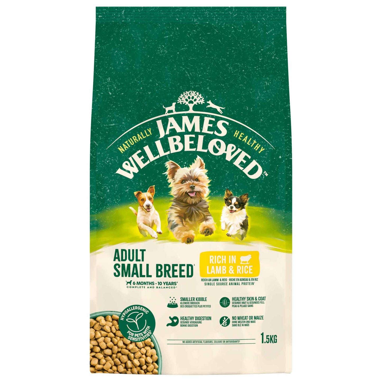 James Wellbeloved Small Breed Adult Dry Dog Food - Lamb & Rice