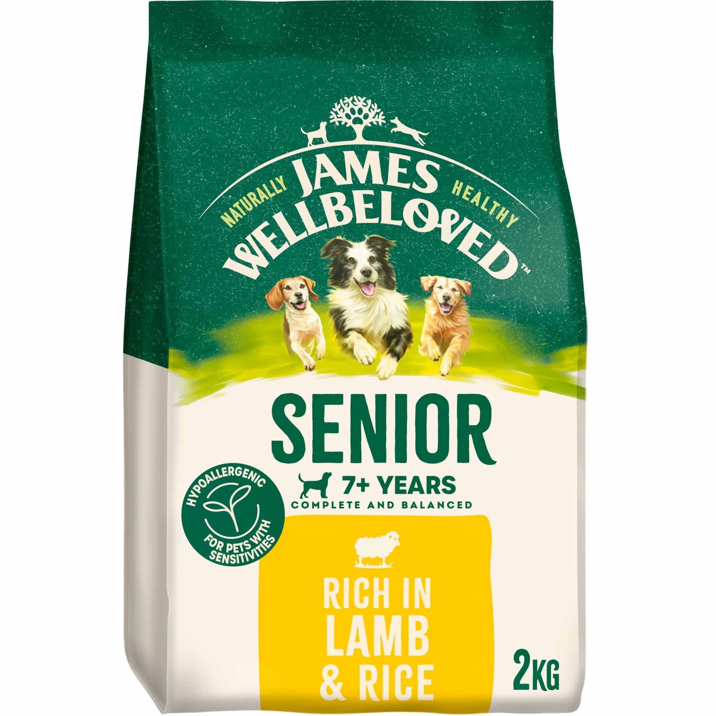 James Wellbeloved Senior Dry Dog Food - Lamb & Rice