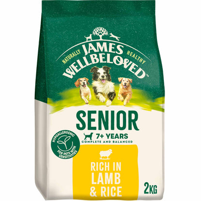 James Wellbeloved Senior Dry Dog Food - Lamb & Rice
