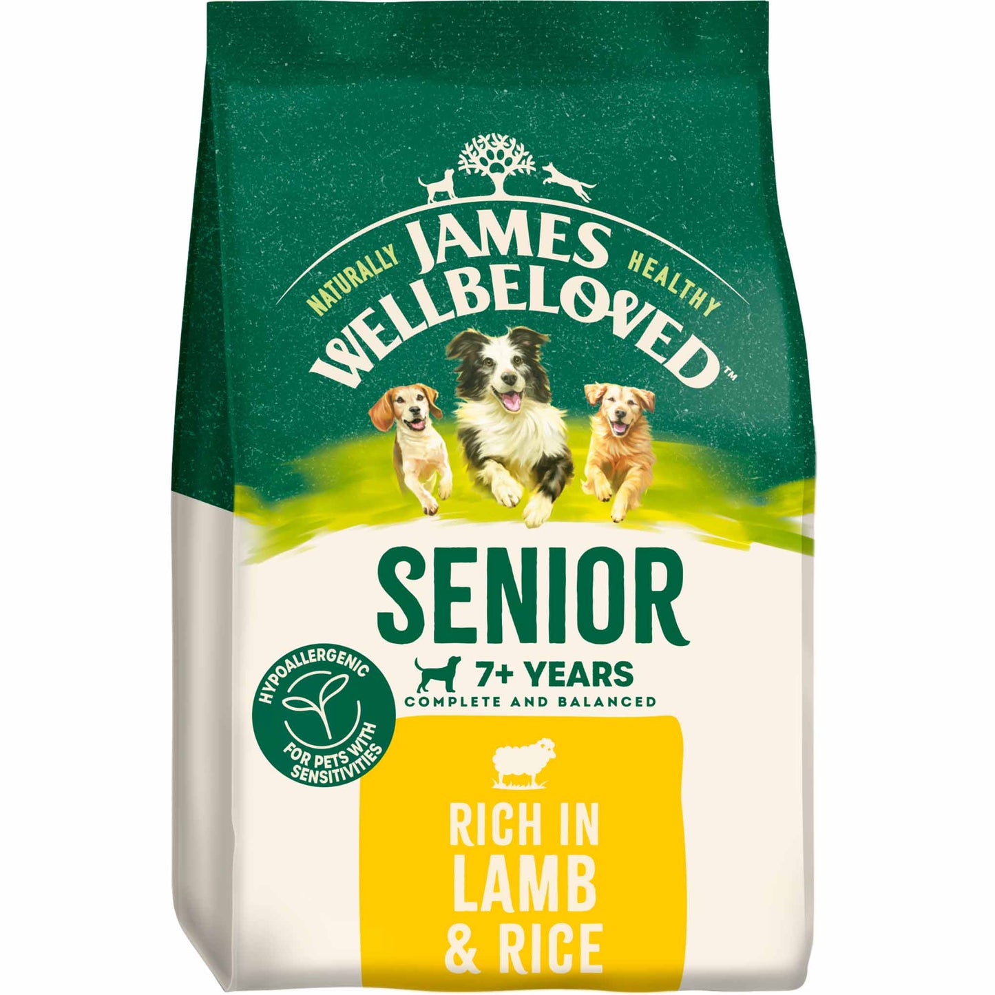 James Wellbeloved Senior Dry Dog Food - Lamb & Rice