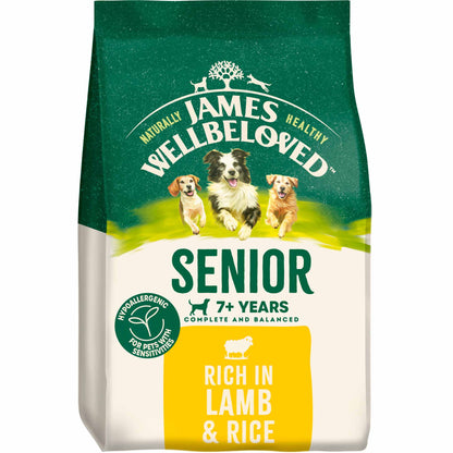 James Wellbeloved Senior Dry Dog Food - Lamb & Rice