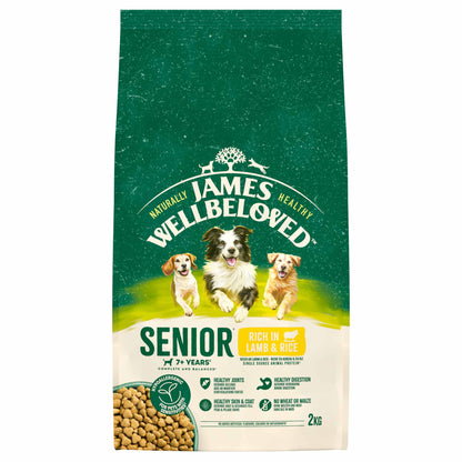 James Wellbeloved Senior Dry Dog Food - Lamb & Rice