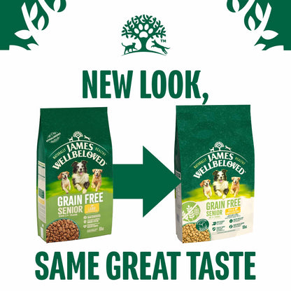 James Wellbeloved Grain Free Senior Dry Dog Food - Lamb & Veg