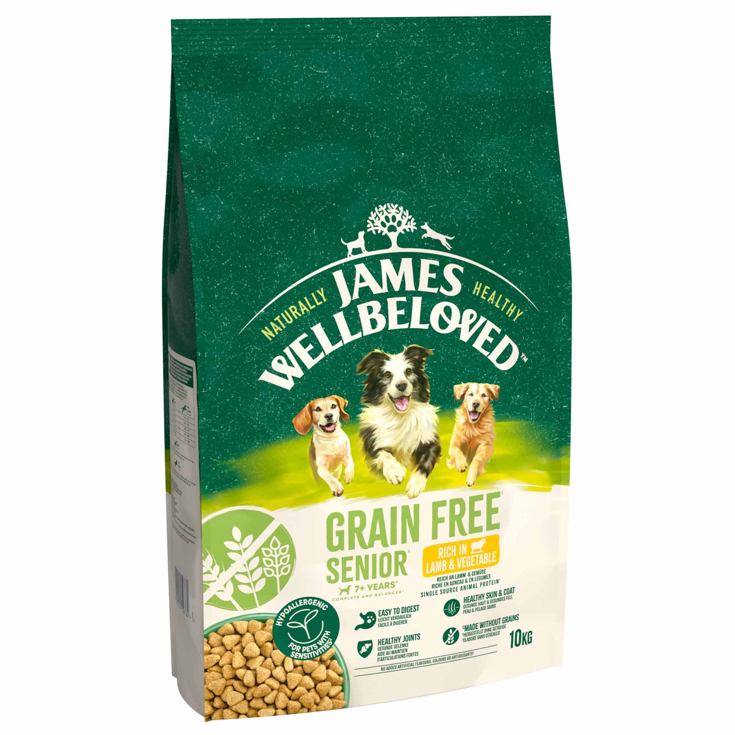 James Wellbeloved Grain Free Senior Dry Dog Food - Lamb & Veg