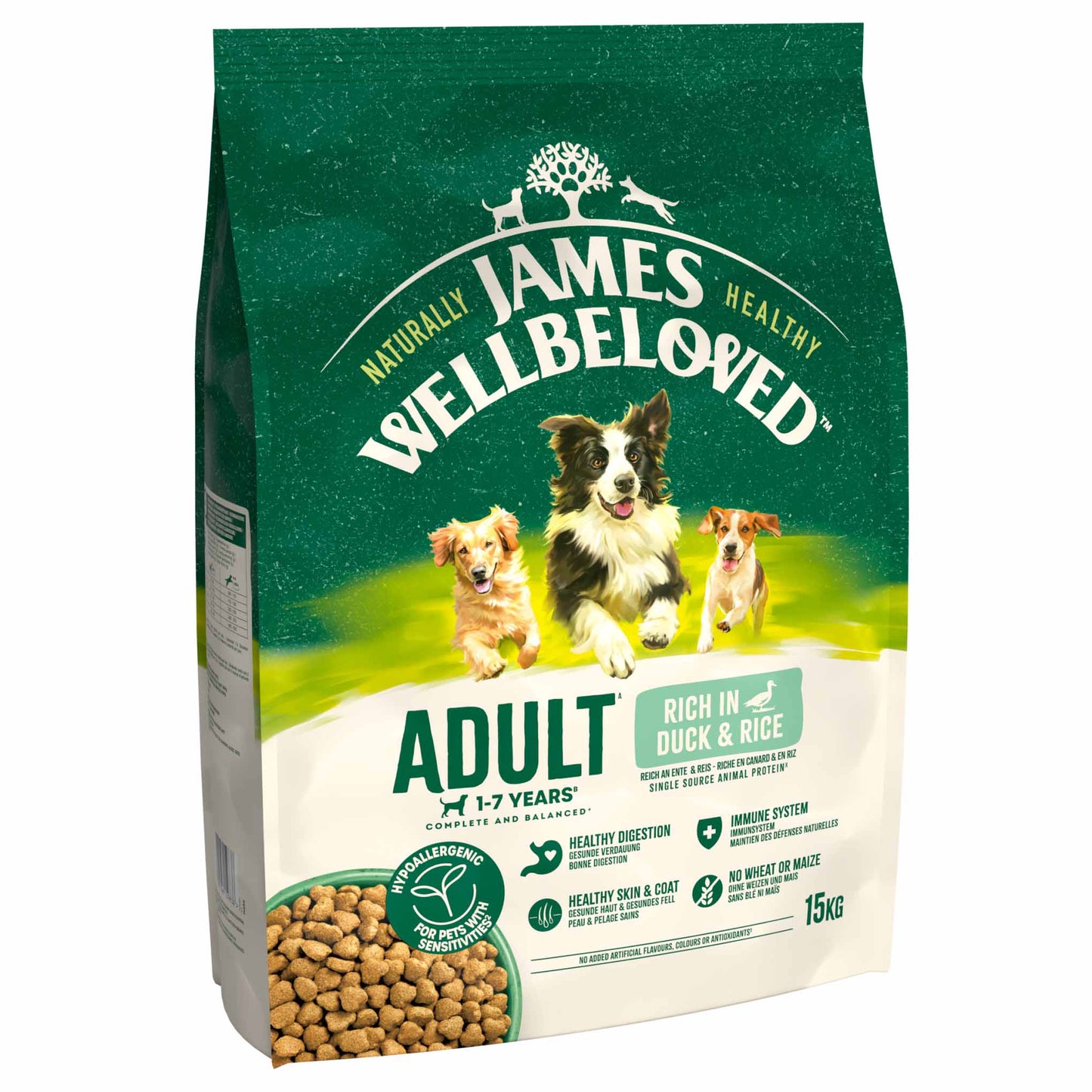 James Wellbeloved Adult Dry Dog Food - Duck & Rice