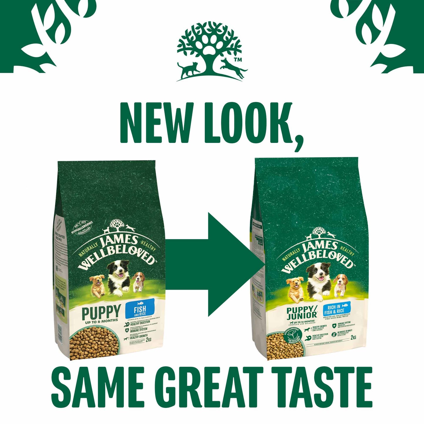 James Wellbeloved Puppy Dry Dog Food - Fish & Rice