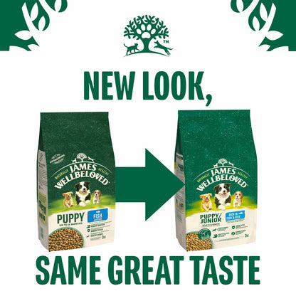 James Wellbeloved Puppy Dry Dog Food - Fish & Rice