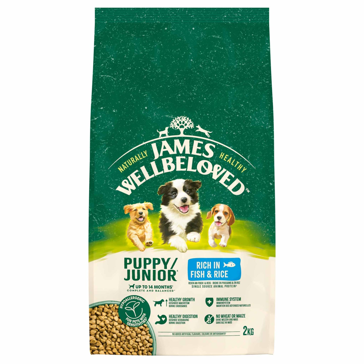 James Wellbeloved Puppy Dry Dog Food - Fish & Rice