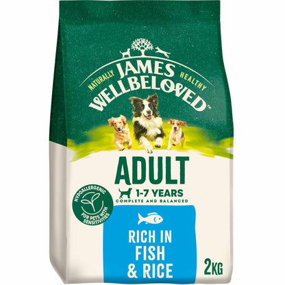 James Wellbeloved Adult Dry Dog Food - Fish & Rice