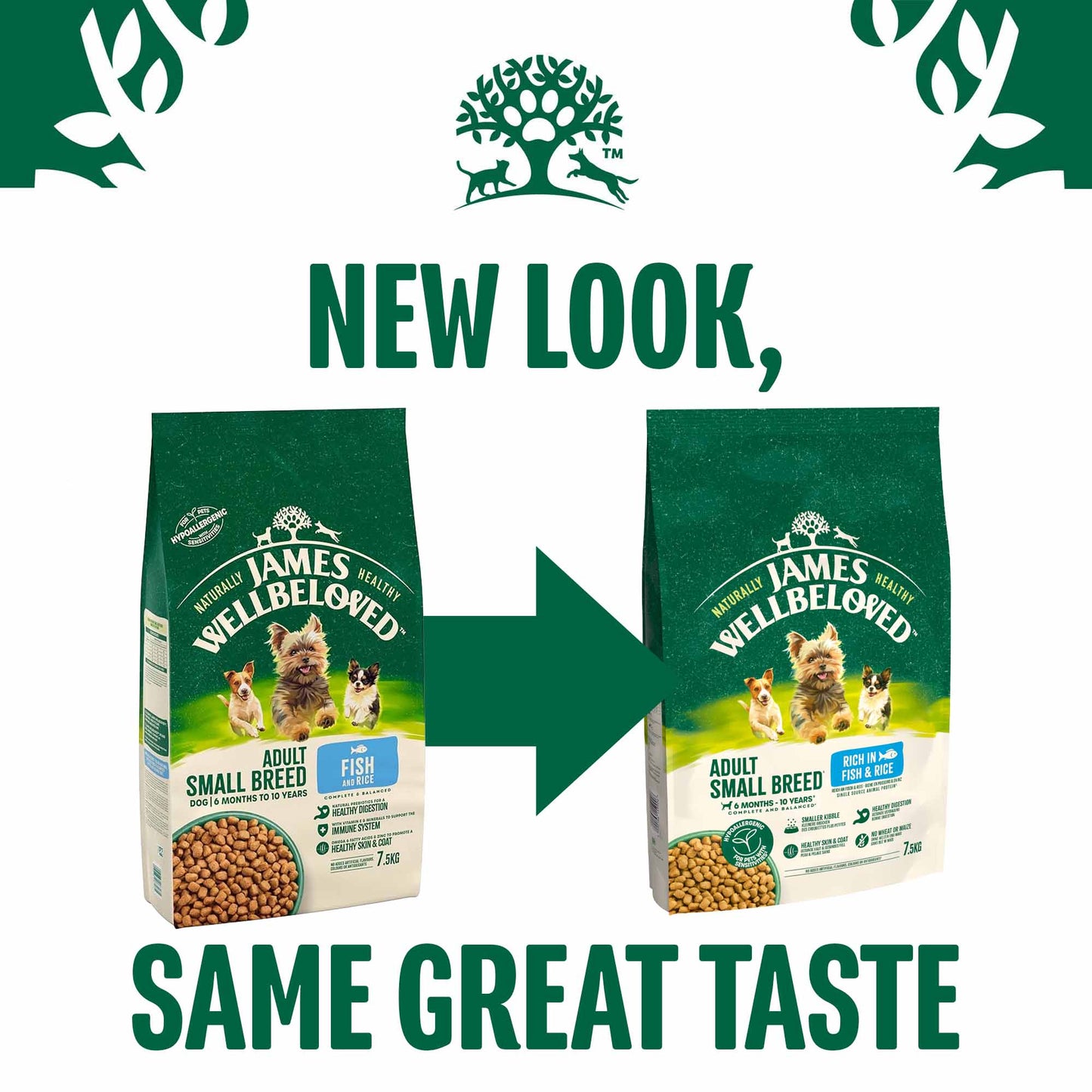 James Wellbeloved Small Breed Adult Dry Dog Food - Fish & Rice