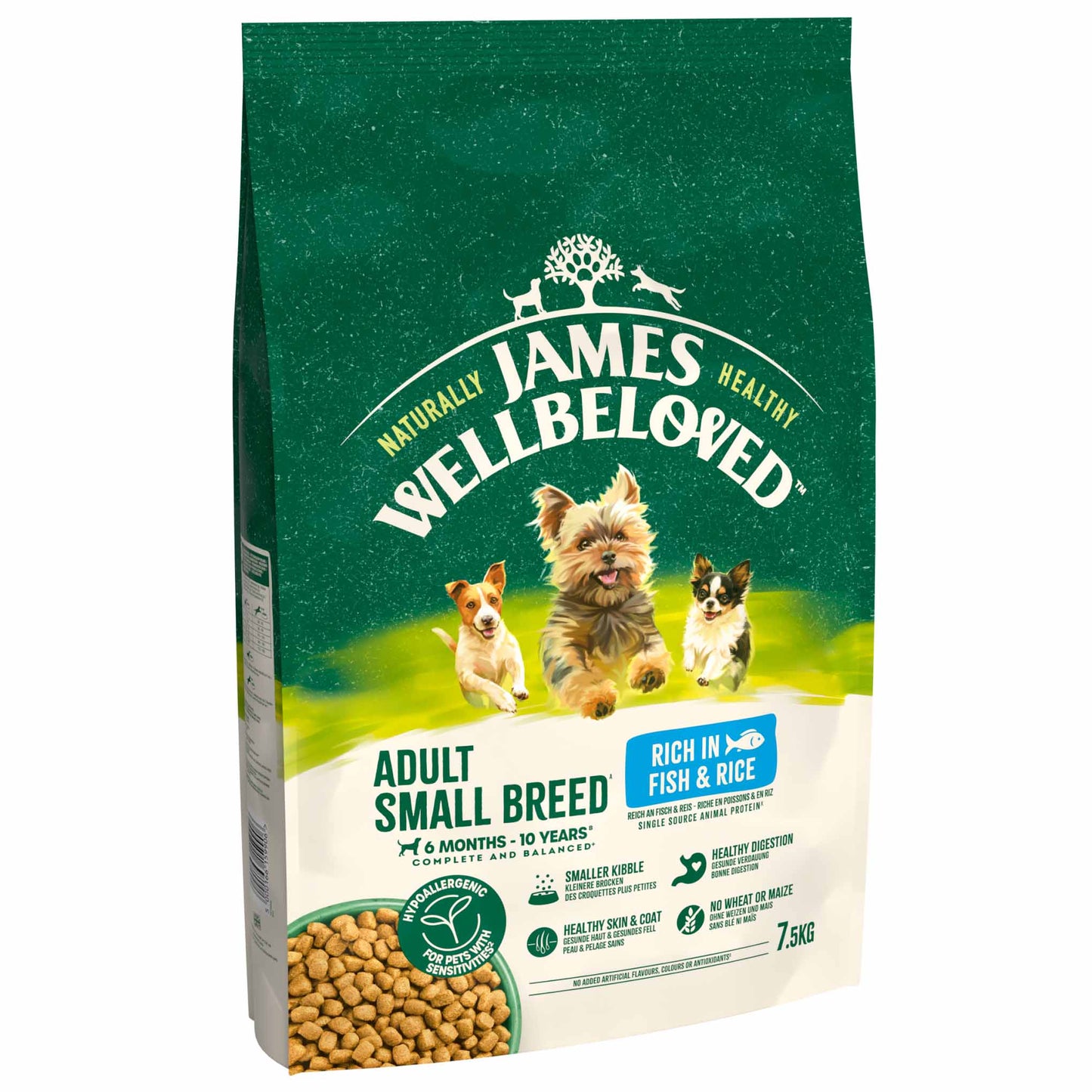 James Wellbeloved Small Breed Adult Dry Dog Food - Fish & Rice
