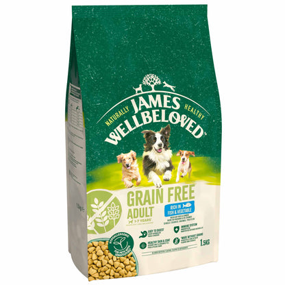 James Wellbeloved Grain Free Adult Dry Dog Food - Fish & Veg