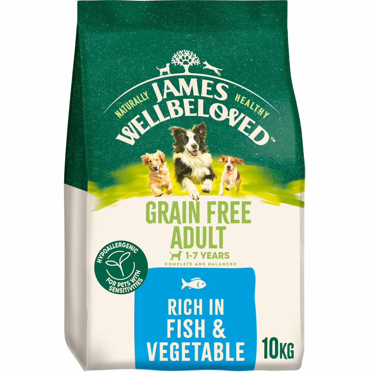 James Wellbeloved Grain Free Adult Dry Dog Food - Fish & Veg