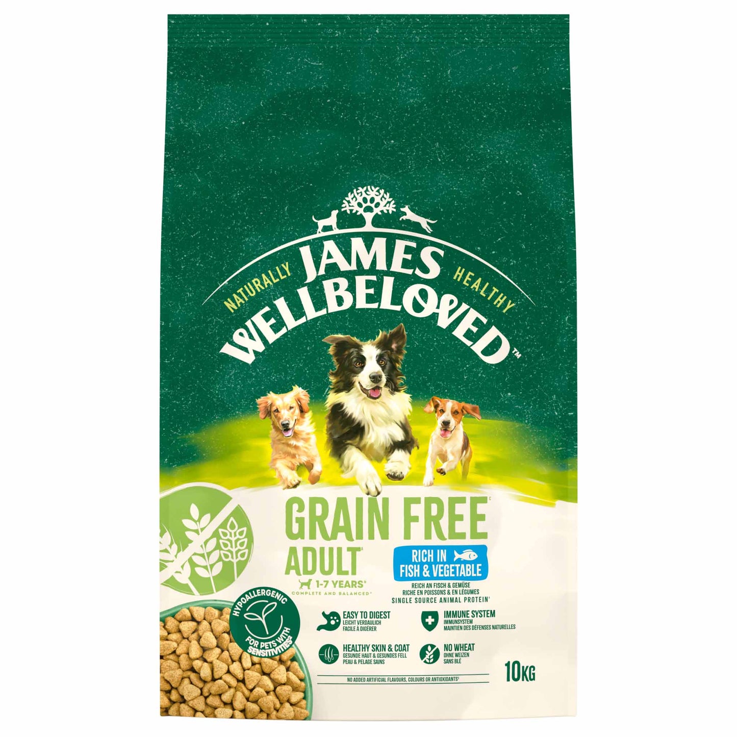 James Wellbeloved Grain Free Adult Dry Dog Food - Fish & Veg