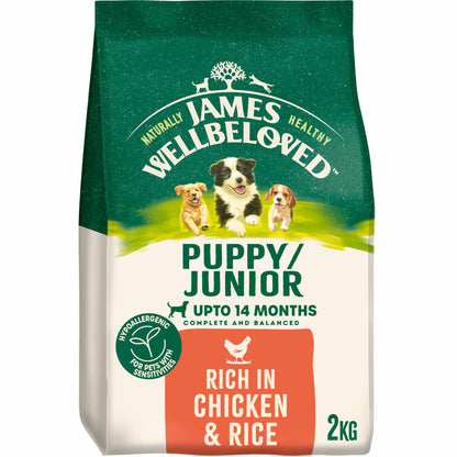 James Wellbeloved Puppy Dry Dog Food - Chicken & Rice