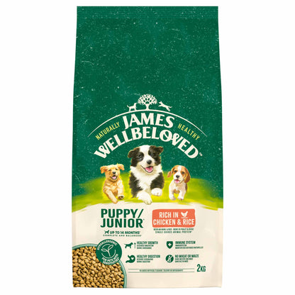 James Wellbeloved Puppy Dry Dog Food - Chicken & Rice