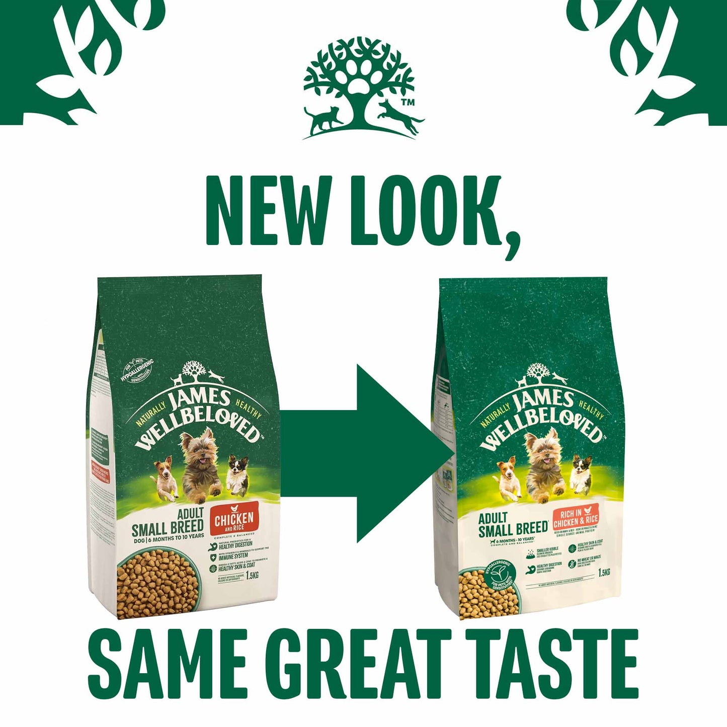 James Wellbeloved Small Breed Adult Dry Dog Food - Chicken & Rice