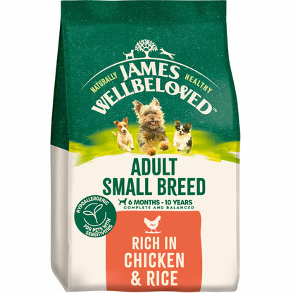 James Wellbeloved Small Breed Adult Dry Dog Food - Chicken & Rice