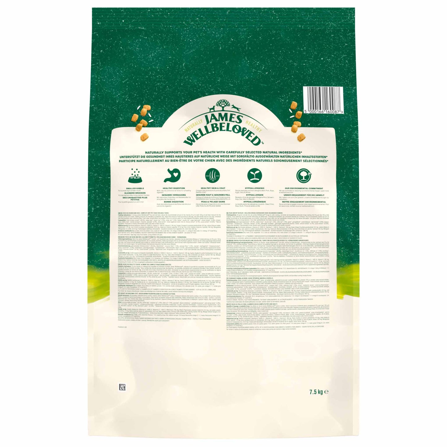 James Wellbeloved Small Breed Adult Dry Dog Food - Chicken & Rice