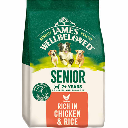 James Wellbeloved Senior Dry Dog Food - Chicken & Rice