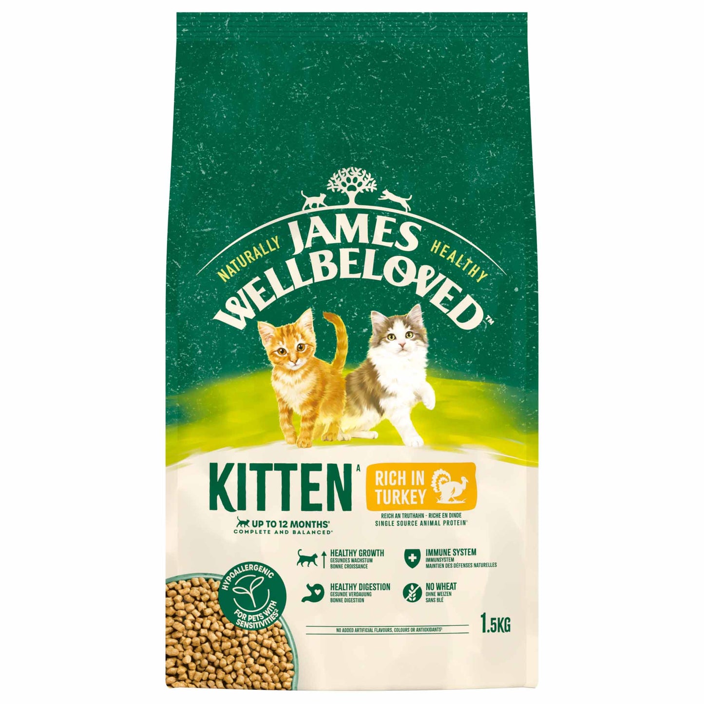 James Wellbeloved Kitten Dry Cat Food - Turkey