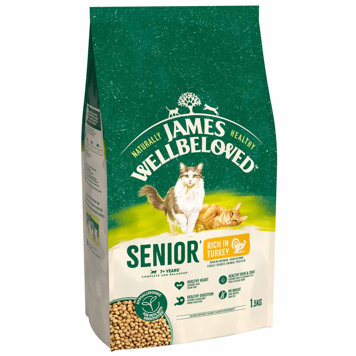 James Wellbeloved Senior Dry Cat Food - Turkey