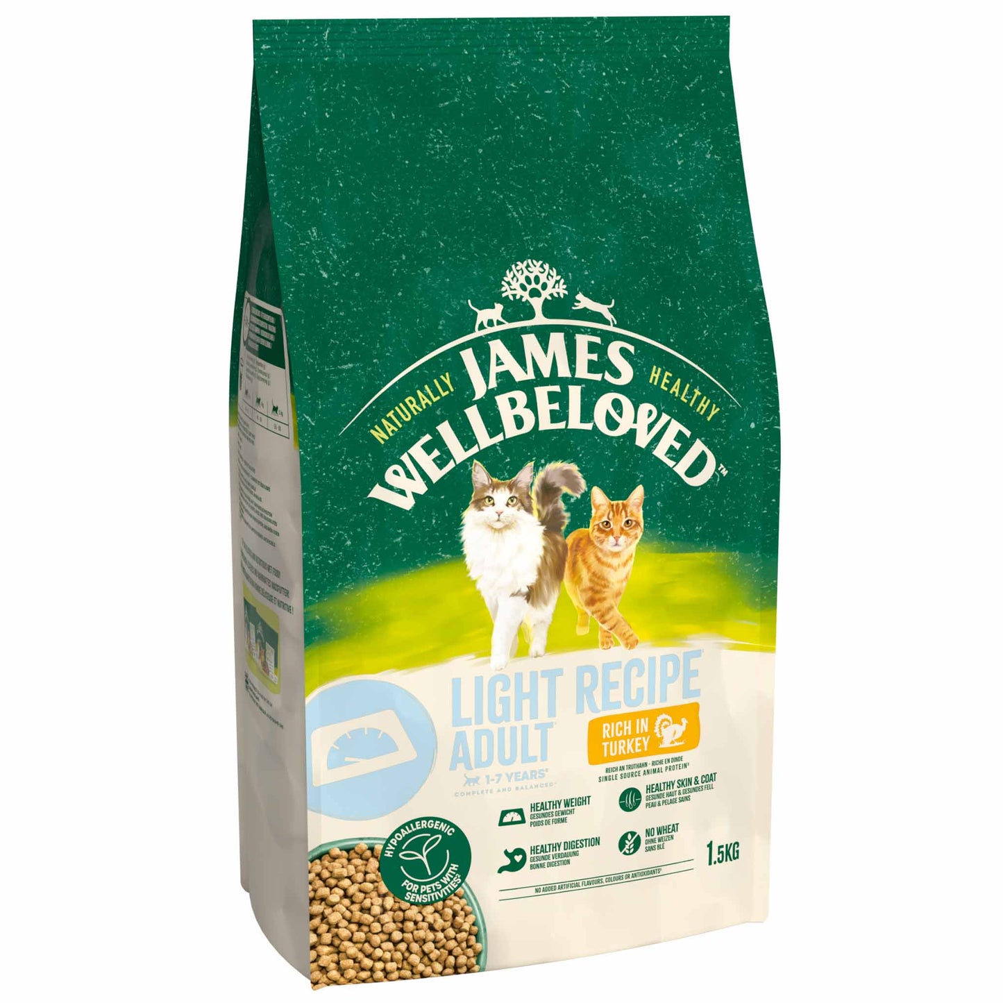 James Wellbeloved Light Adult Dry Cat Food - Turkey