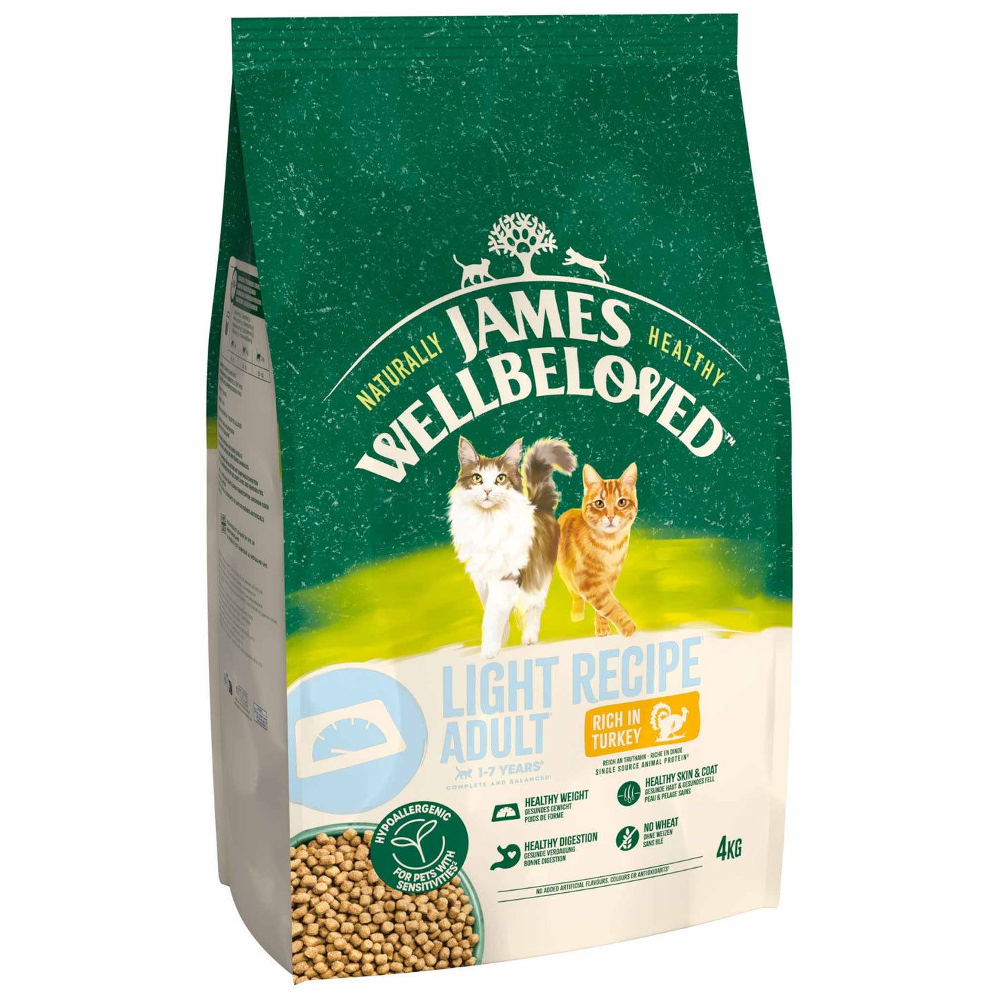 James Wellbeloved Light Adult Dry Cat Food - Turkey