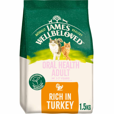James Wellbeloved James Wellbeloved Oral Health Turkey Adult pet food packaging