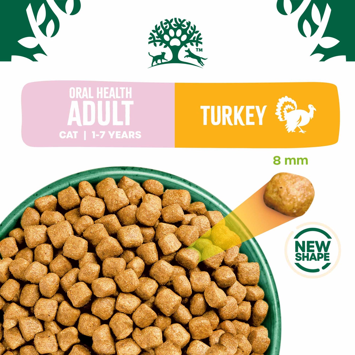 James Wellbeloved Oral Health Adult Dry Cat Food - Turkey