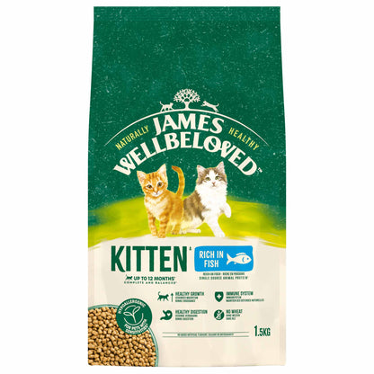 James Wellbeloved Kitten Dry Cat Food - Fish