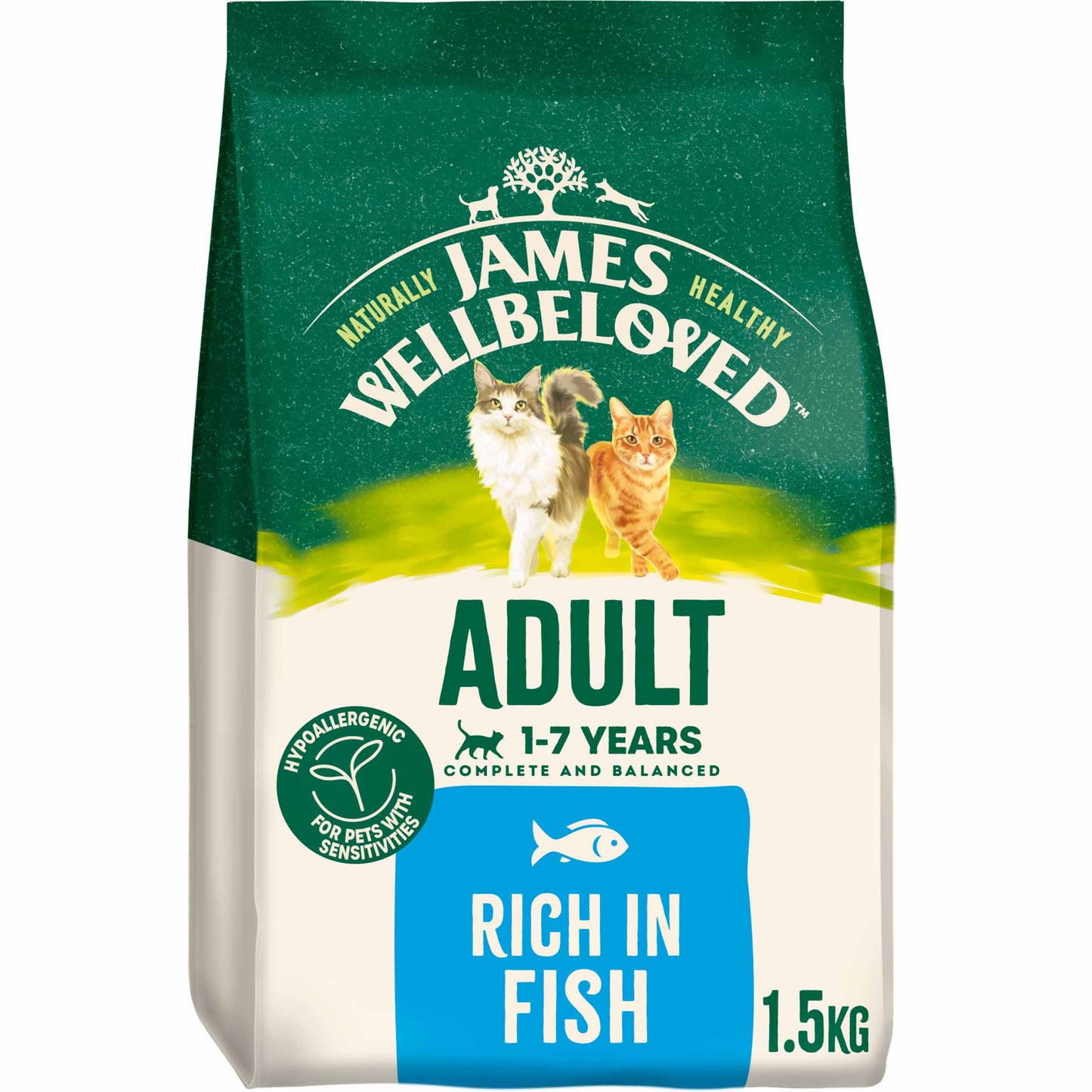 James Wellbeloved Adult Dry Cat Food - Fish