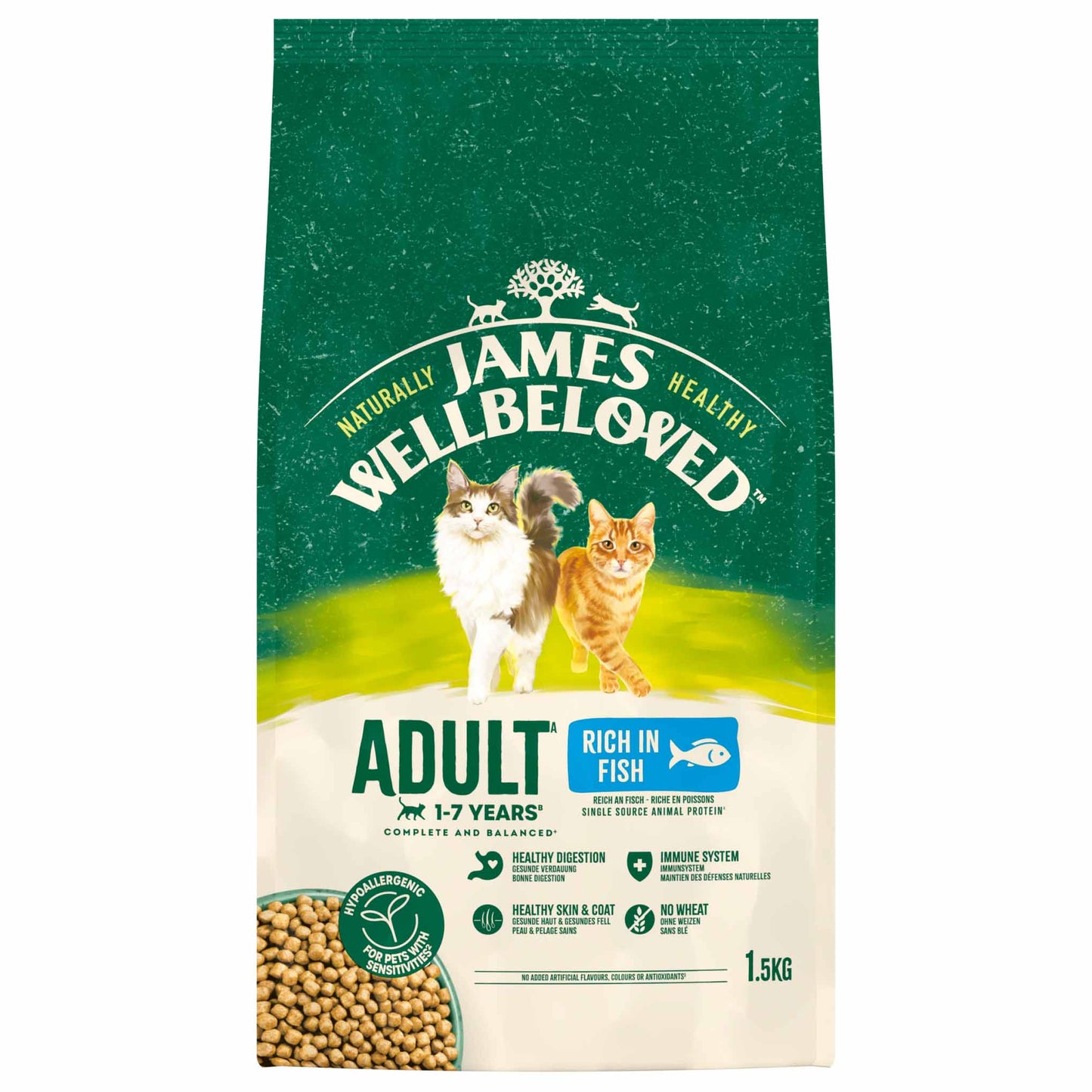 James Wellbeloved Adult Dry Cat Food - Fish