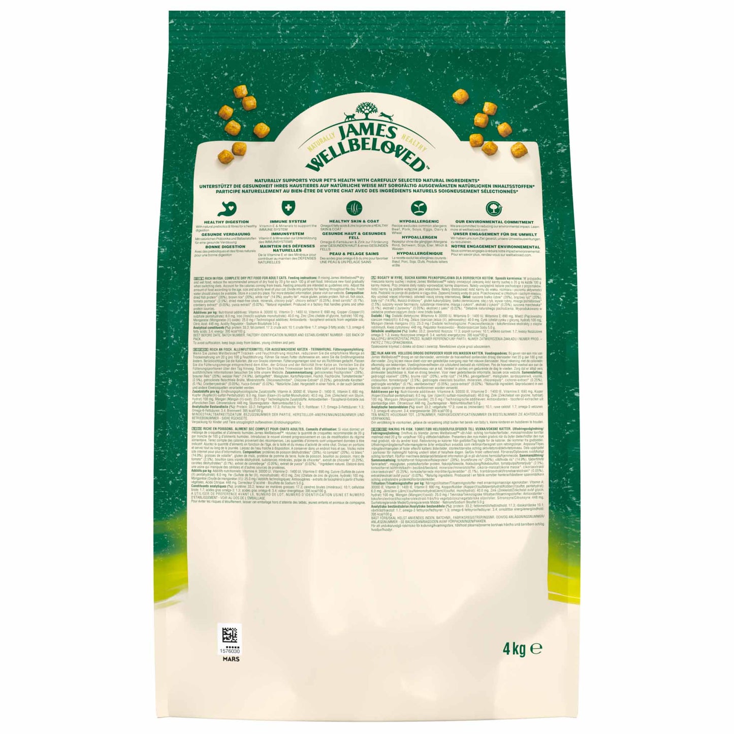 James Wellbeloved Adult Dry Cat Food - Fish