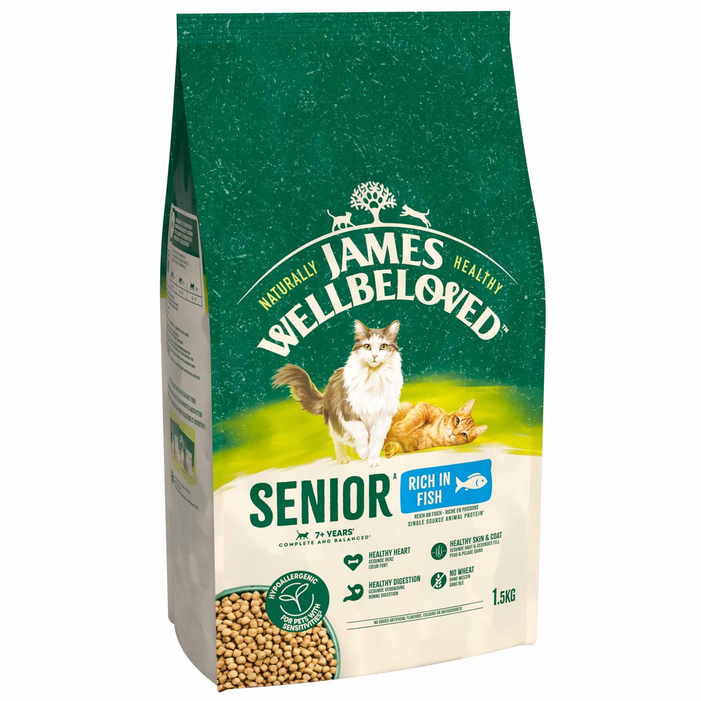 James Wellbeloved Senior Dry Cat Food - Fish