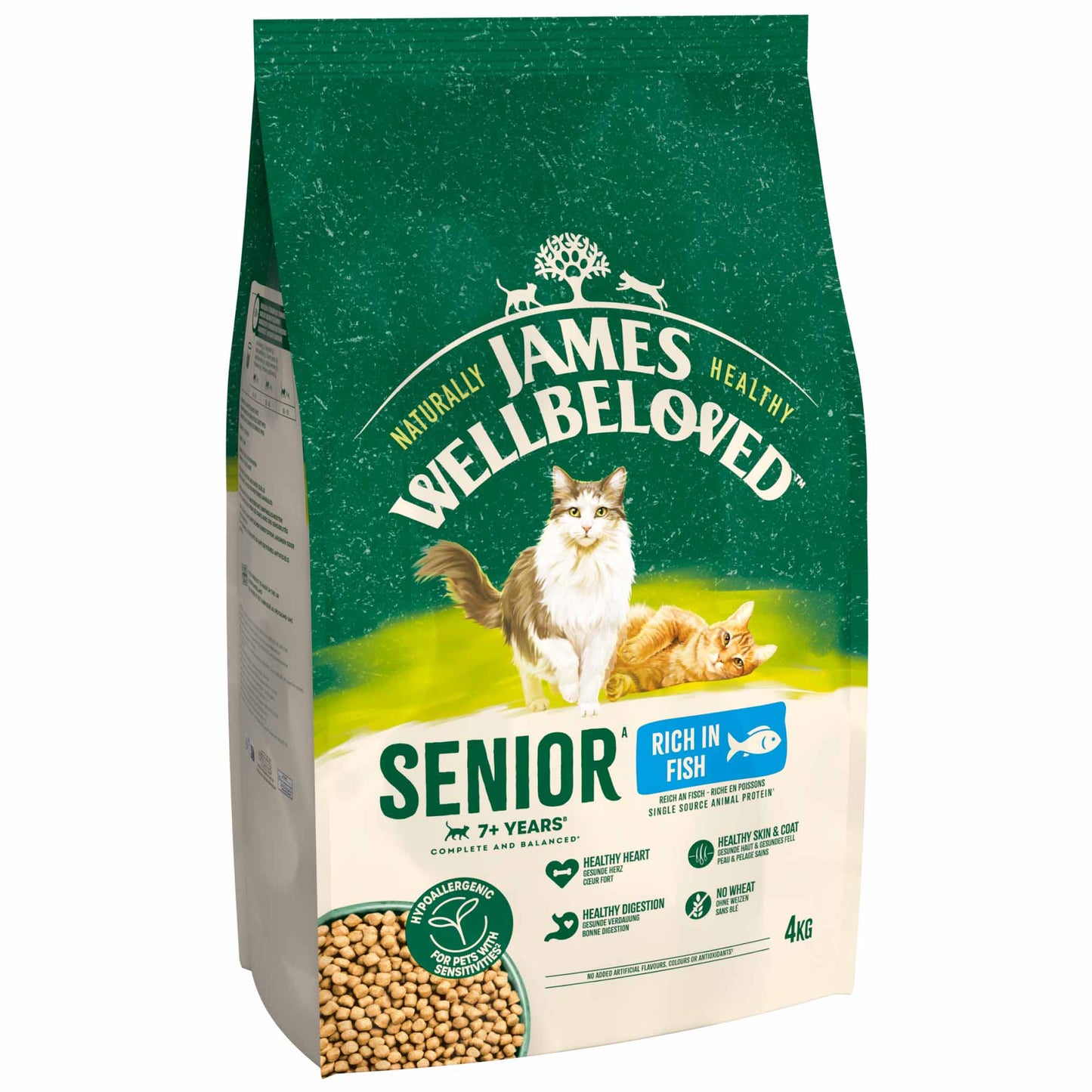 James Wellbeloved Senior Dry Cat Food - Fish