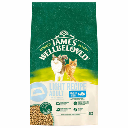 James Wellbeloved Light Adult Dry Cat Food - Fish