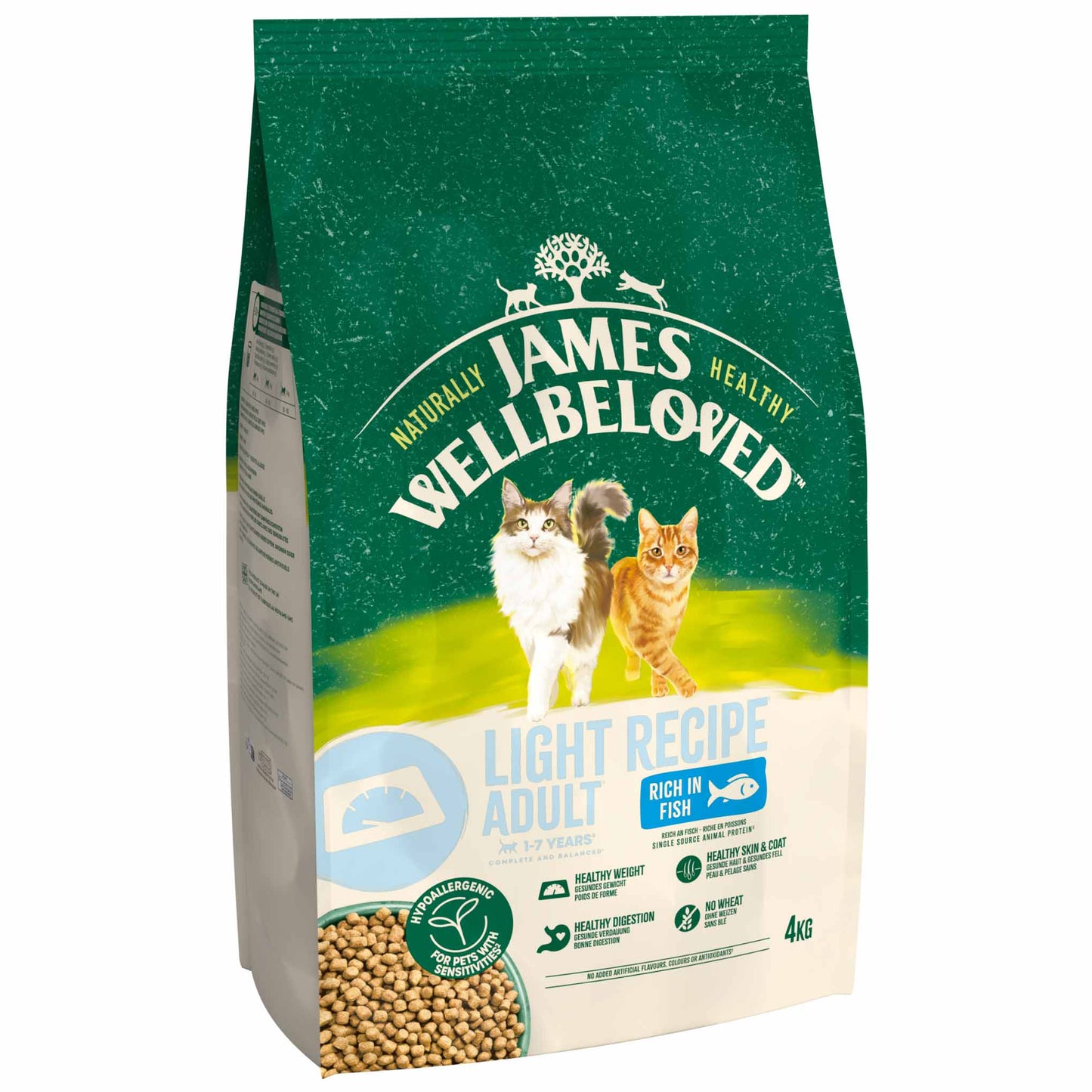 James Wellbeloved Light Adult Dry Cat Food - Fish